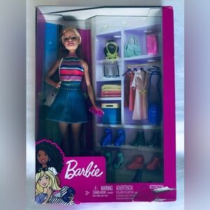 Barbie Closet Set with Pink and Blue Accents